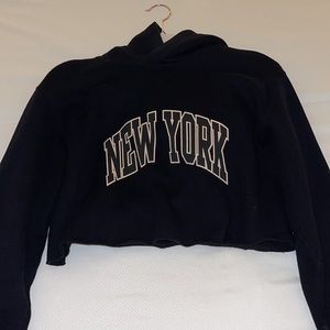 Aritzia TNA cropped boyfriend hoodie